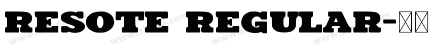 ResotE Regular字体转换